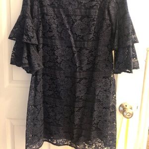 ELIZA J navy blue lace dress!